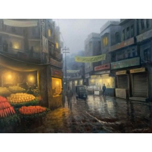 Zulfiqar Ali Zulfi, 30 x 40 Inch, Oil on Canvas, Landscape Painting-AC-ZUZ-106
